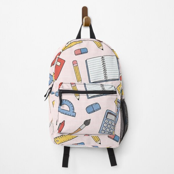 Item preview, Cute Pastel Pink School Supplies Pattern Aesthetic Desk Mat designed and sold by FestivityFinds.