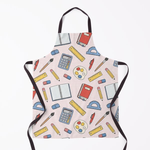 Item preview, Cute Pastel Pink School Supplies Pattern Aesthetic Desk Mat designed and sold by FestivityFinds.