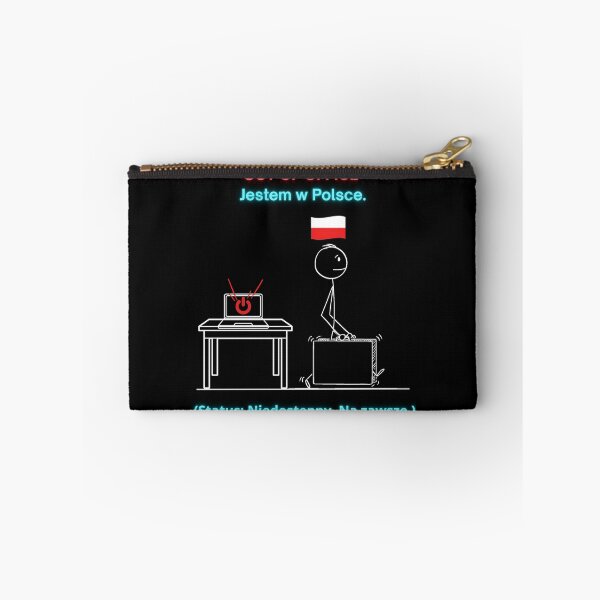 Item preview, Black OUT OF OFFICE Jestem w Polsce - Funny Polinglish Polish Expat Humor Gift designed and sold by VibePolinglish.