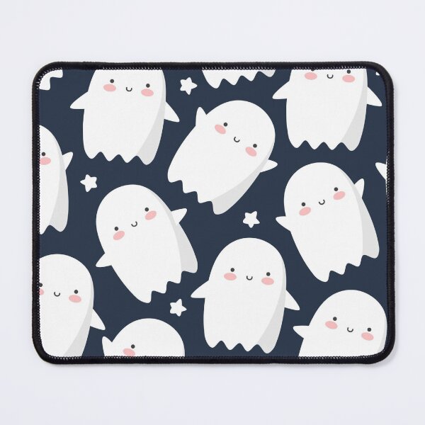 Item preview, Cute Kawaii Ghost Pattern | Spooky Halloween Seamless Print | Adorable Boo Ghost Design designed and sold by RJACreative.