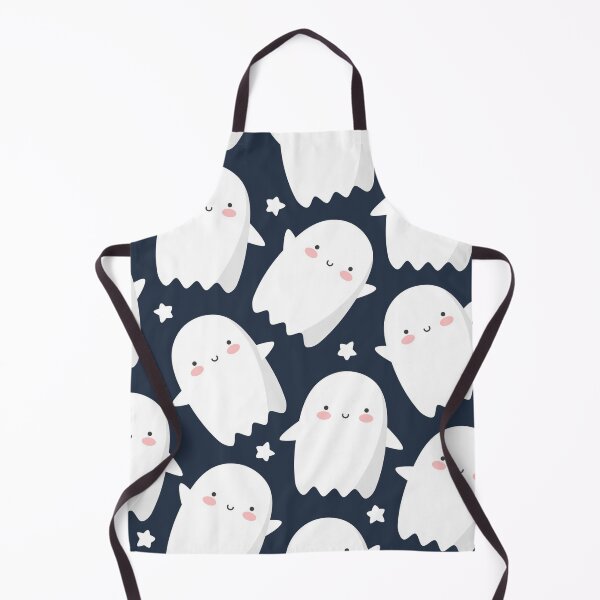 Item preview, Cute Kawaii Ghost Pattern | Spooky Halloween Seamless Print | Adorable Boo Ghost Design designed and sold by RJACreative.