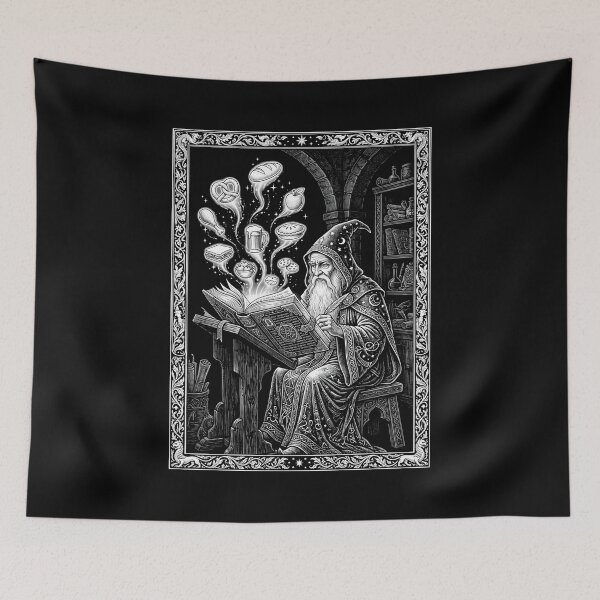 Item preview, Summoning Food Wizard Medieval Magic Lore designed and sold by SplashTastic.