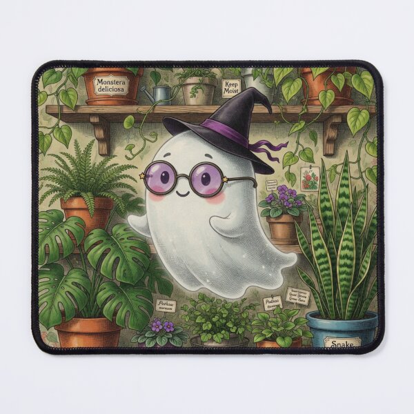 Item preview, Cute Ghost Witch Ghost Halloween Plant Lover Vintage designed and sold by CF_VintageDesign.