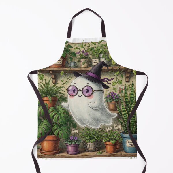 Item preview, Cute Ghost Witch Ghost Halloween Plant Lover Vintage designed and sold by CF_VintageDesign.