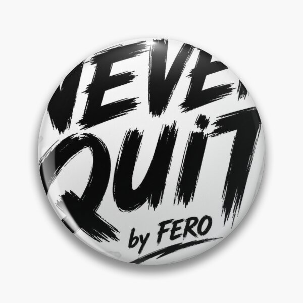 Item preview, Never Quit | Motivational Brush Style Sticker by FERO designed and sold by FeRo2008.