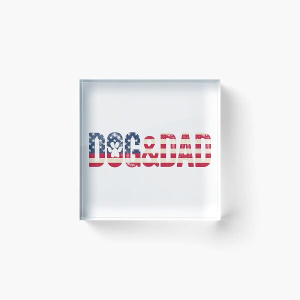 Item preview, American Flag Patriotic Dog Dad Paw Print designed and sold by GiaoCalonas.