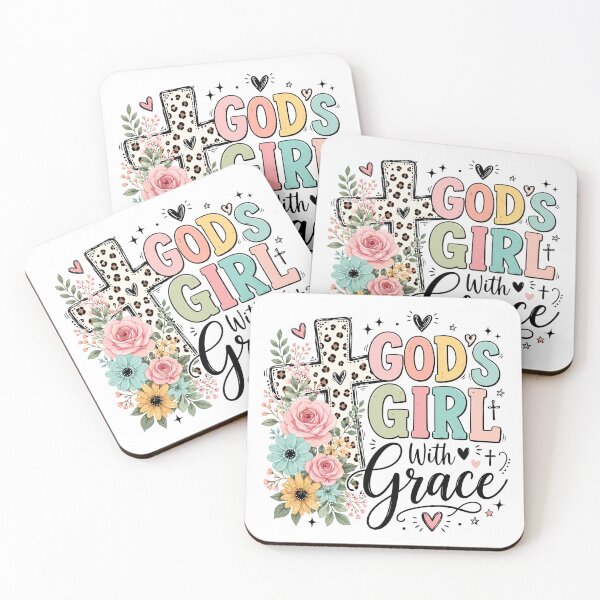 Item preview, Christian Inspirational Quote, Floral Cross designed and sold by graphic-genie.