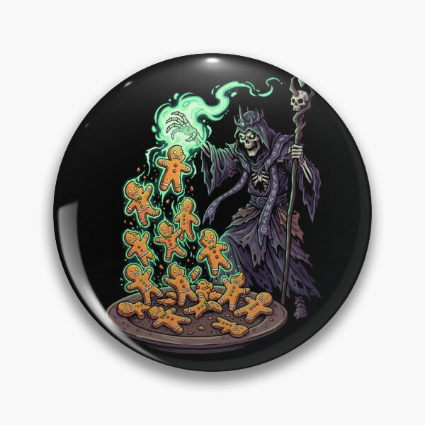 Item preview, Gingerbread Necromancer Zombie Cookie Sorcerer designed and sold by SplashTastic.