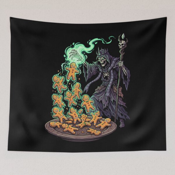Item preview, Gingerbread Necromancer Zombie Cookie Sorcerer designed and sold by SplashTastic.
