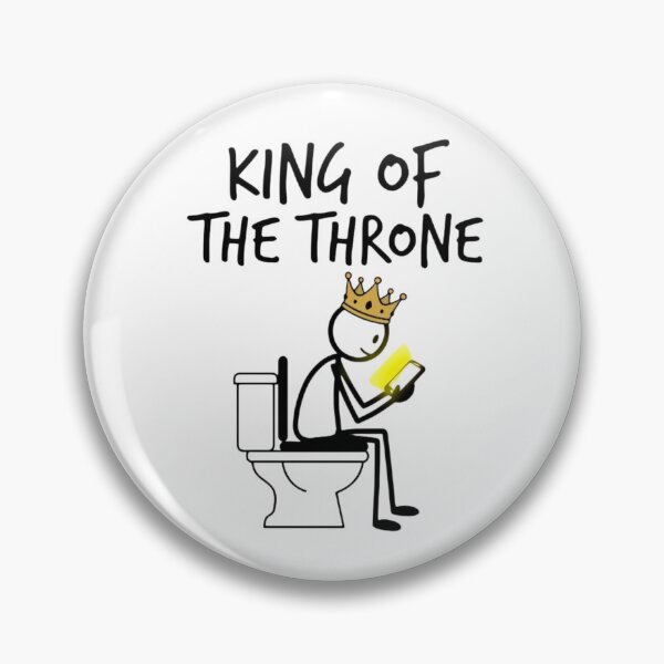 Item preview, King of the Throne - Funny Toilet Stickman designed and sold by Custom3DPrints.