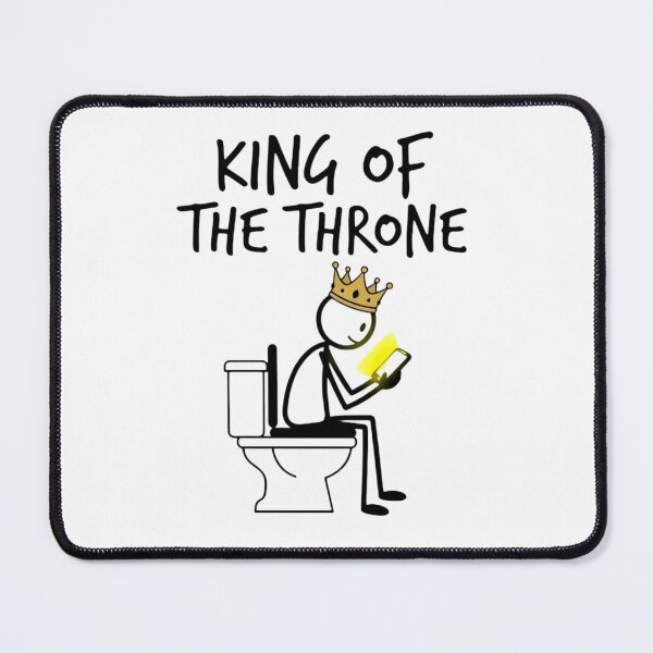 Item preview, King of the Throne - Funny Toilet Stickman designed and sold by Custom3DPrints.