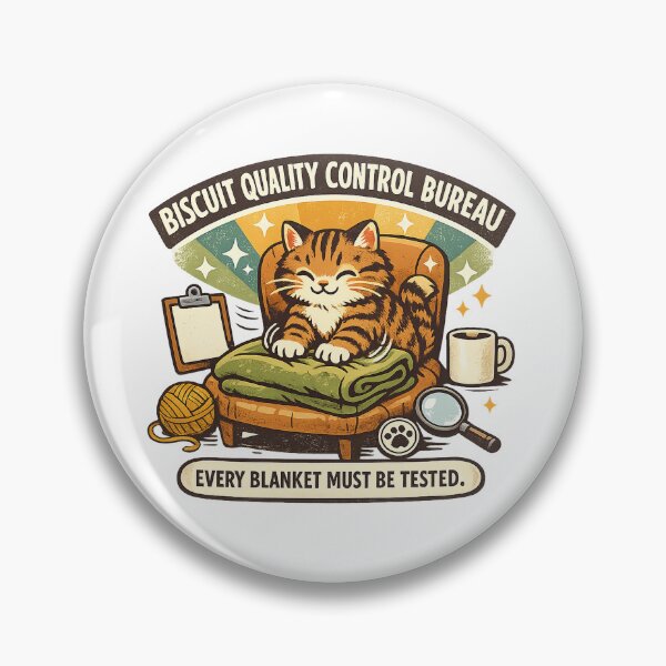 Item preview, Biscuit Quality Control Bureau Cat designed and sold by Concrete Coffee Studio.