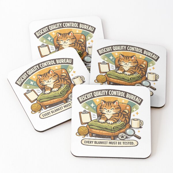 Item preview, Biscuit Quality Control Bureau Cat designed and sold by Concrete Coffee Studio.