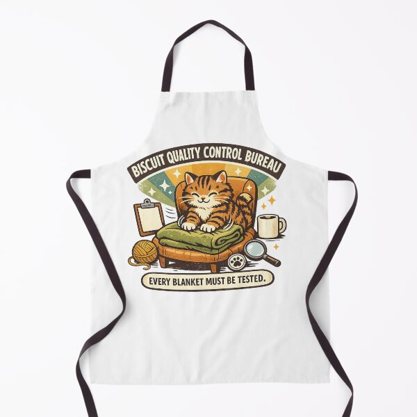 Item preview, Biscuit Quality Control Bureau Cat designed and sold by Concrete Coffee Studio.