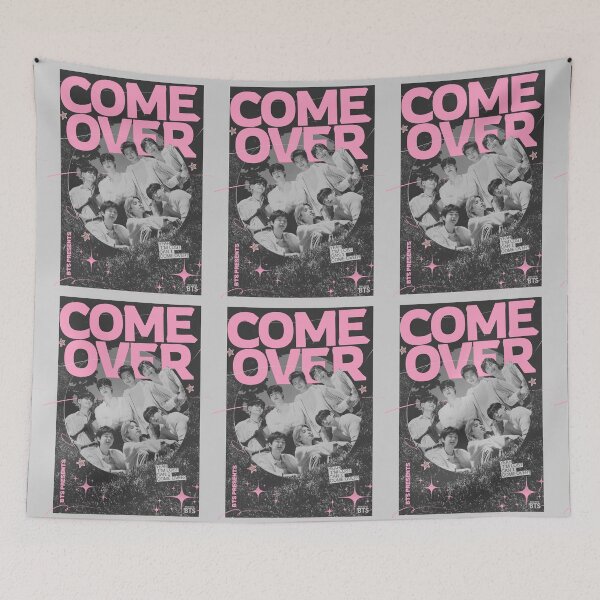 Item preview, bts come over pink retro aesthetic designed and sold by gibbianne.
