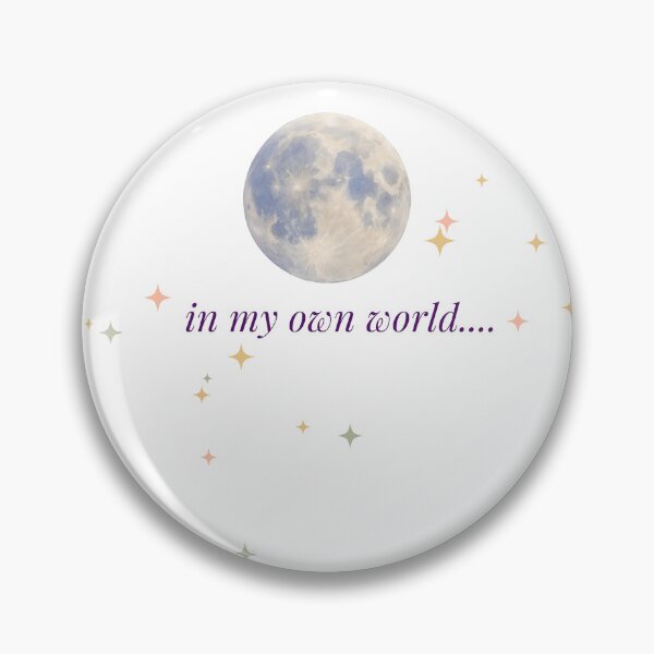 Item preview, In My Own World Aesthetic Shirt | Dreamy Moon Stars Minimal Quote Tee designed and sold by MoodSlash.
