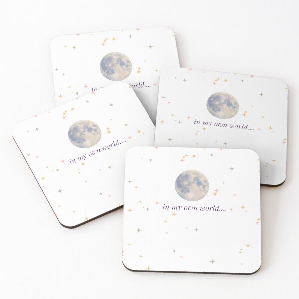 Item preview, In My Own World Aesthetic Shirt | Dreamy Moon Stars Minimal Quote Tee designed and sold by MoodSlash.
