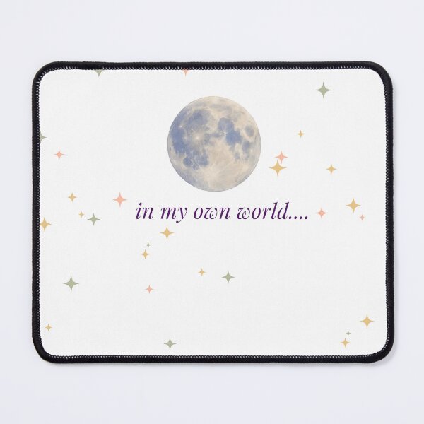 Item preview, In My Own World Aesthetic Shirt | Dreamy Moon Stars Minimal Quote Tee designed and sold by MoodSlash.