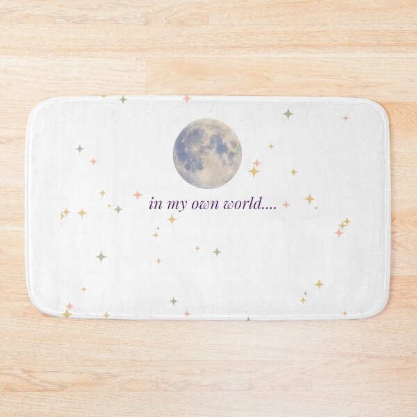 Item preview, In My Own World Aesthetic Shirt | Dreamy Moon Stars Minimal Quote Tee designed and sold by MoodSlash.
