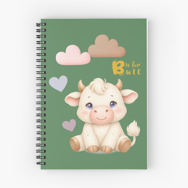 Item preview, B is for Bull – Cute Kawaii Bull  Alphabet Letter B Learning Design for Preschool Kids|| Preschool Shirts designed and sold by SassiBermark.