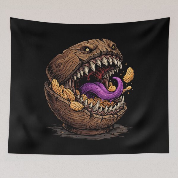 Item preview, Mimic Bowl Monster Tabletop RPG Mimicry designed and sold by SplashTastic.