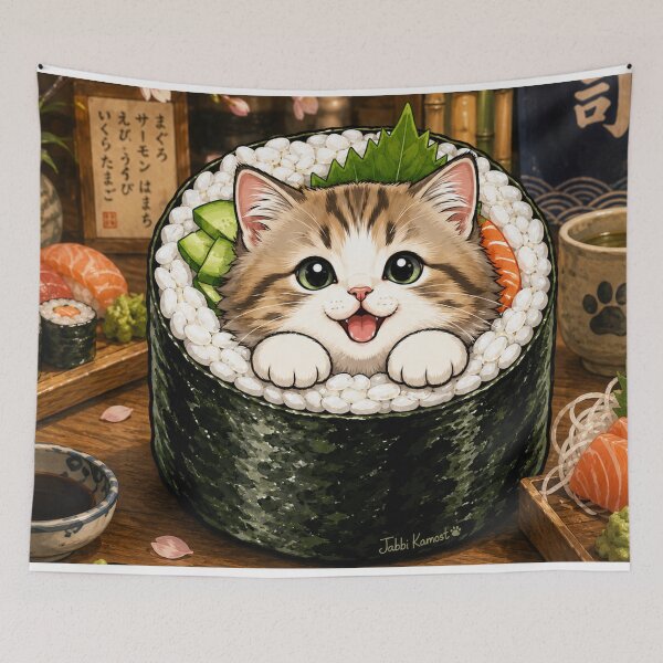 Item preview, Sushi Cat designed and sold by JabbiKamost.