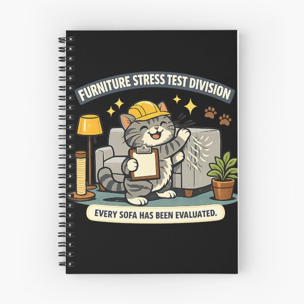 Item preview, Furniture Stress Test Division Cat Inspector designed and sold by Concrete Coffee Studio.