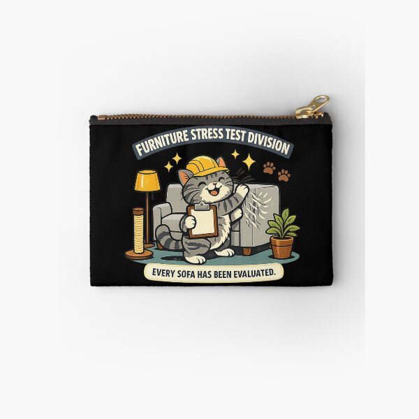 Item preview, Furniture Stress Test Division Cat Inspector designed and sold by Concrete Coffee Studio.