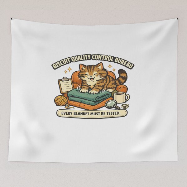 Item preview,  Biscuit Quality Control Bureau Cat designed and sold by Concrete Coffee Studio.