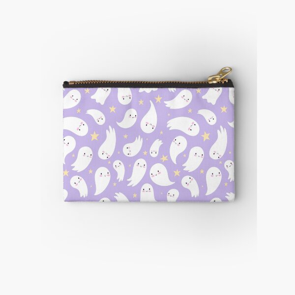 Item preview, Cute Kawaii Ghost Pattern | Pastel Purple Halloween Seamless Print | Adorable Spooky Ghost Design designed and sold by RJACreative.
