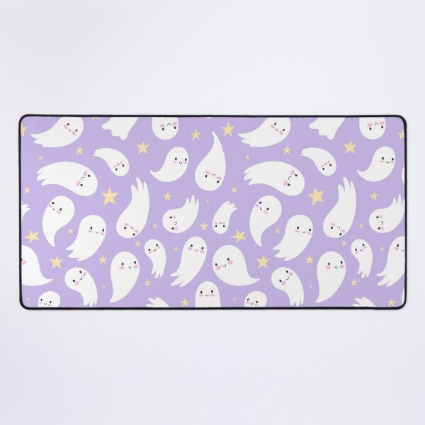 Item preview, Cute Kawaii Ghost Pattern | Pastel Purple Halloween Seamless Print | Adorable Spooky Ghost Design designed and sold by RJACreative.