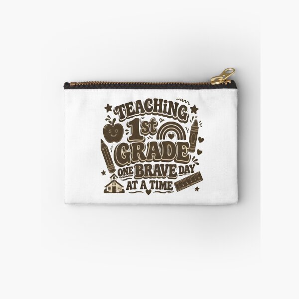 Item preview, Minimalist Retro Teaching 1st Grade One Brave Day At A Time T-Shirt designed and sold by FestivityFinds.