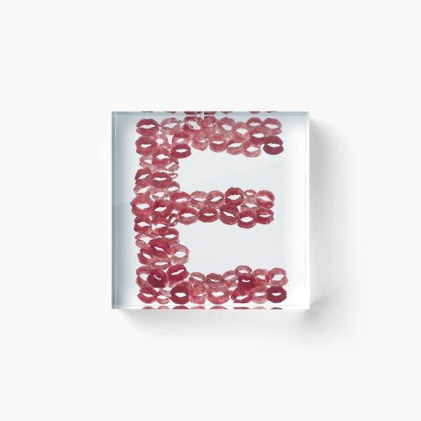 Item preview, Letter 'E' in Kisses designed and sold by Megh Trivedi.