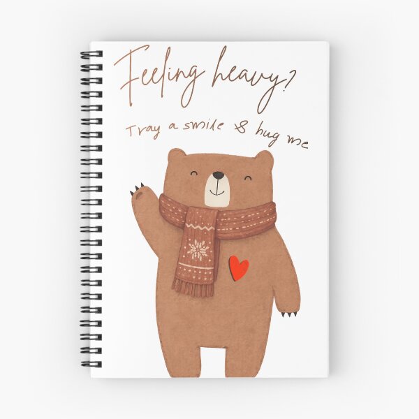 Item preview, Feeling Heavy? Try a Smile & Hug Me – Cute Cozy Bear Winter designed and sold by Peanutspixel.