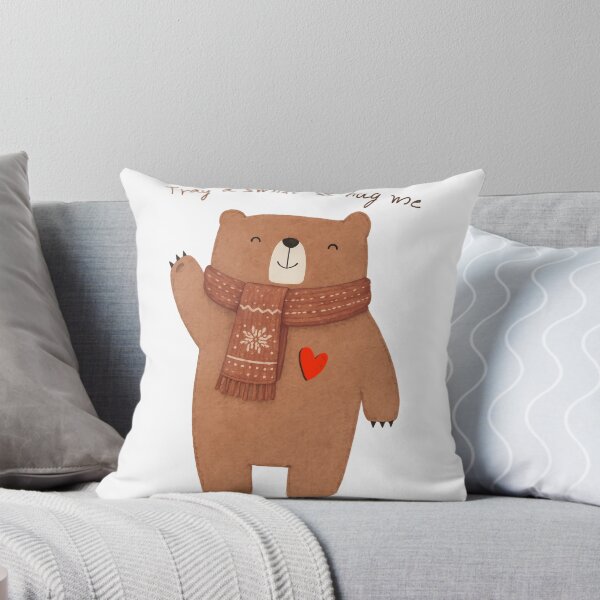 Item preview, Feeling Heavy? Try a Smile & Hug Me – Cute Cozy Bear Winter designed and sold by Peanutspixel.