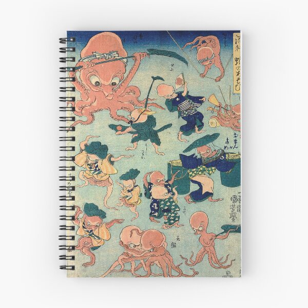Item preview, Vintage Japanese Ukiyo-e Octopus Fight Art designed and sold by jeangodeman.