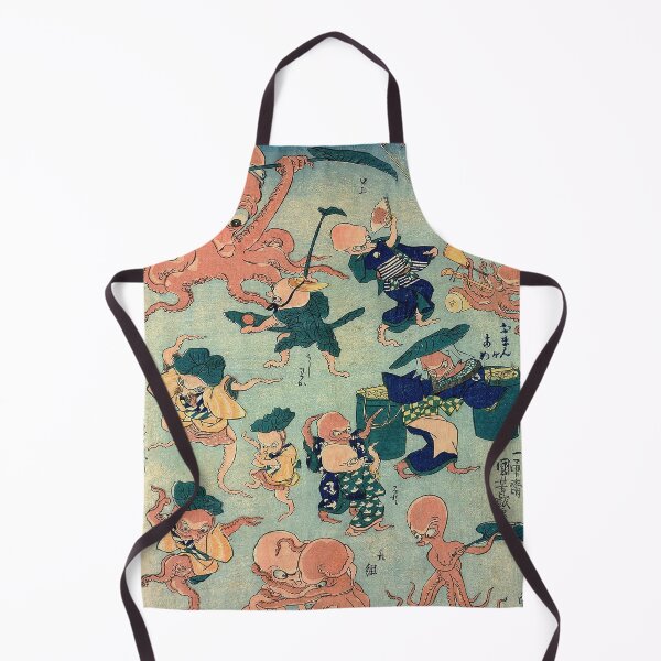 Item preview, Vintage Japanese Ukiyo-e Octopus Fight Art designed and sold by jeangodeman.