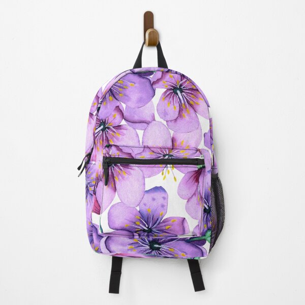 Item preview, Lilac Purple Fairy Tale Floral Pattern on White designed and sold by DEC02.