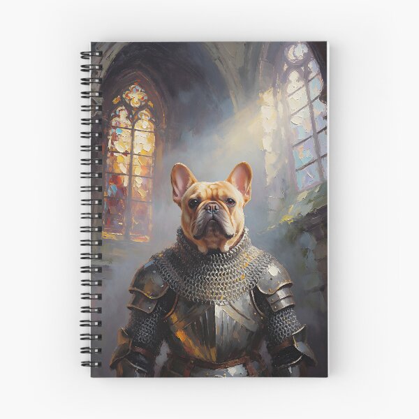 Item preview, Medieval French Bulldog Knight in Gothic Cathedral Fantasy Portrait designed and sold by cr6zym1nd.