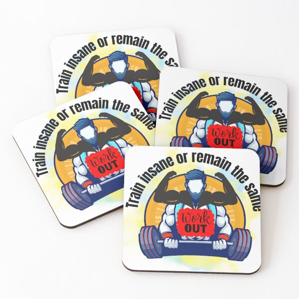 Item preview, Train Insane or Remain the Same Workout Gym Motivation Fitness Design designed and sold by Palette _Vibes.
