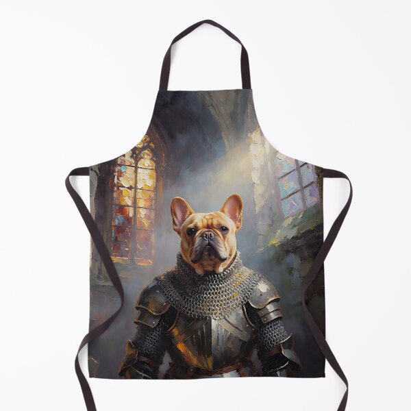 Item preview, Medieval French Bulldog Knight in Gothic Cathedral Fantasy Portrait designed and sold by cr6zym1nd.