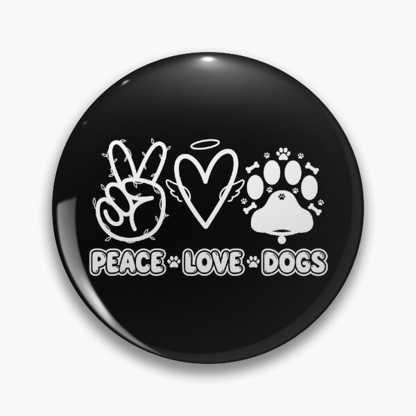 Item preview, Peace Love Dogs Graphic Icon Design designed and sold by GiaoCalonas.