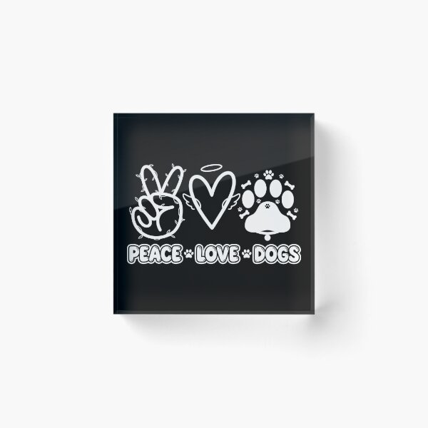 Item preview, Peace Love Dogs Graphic Icon Design designed and sold by GiaoCalonas.