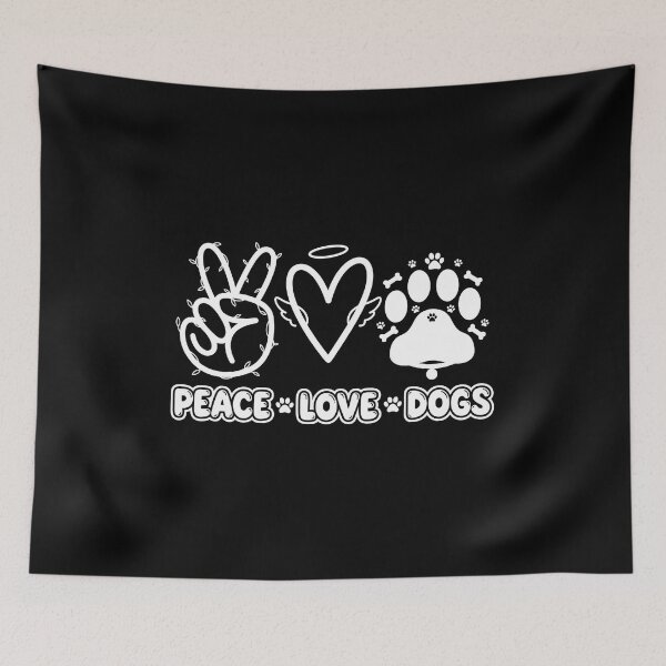 Item preview, Peace Love Dogs Graphic Icon Design designed and sold by GiaoCalonas.
