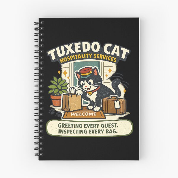Item preview, Tuxedo Cat Hospitality Services designed and sold by Concrete Coffee Studio.