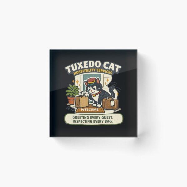 Item preview, Tuxedo Cat Hospitality Services designed and sold by Concrete Coffee Studio.