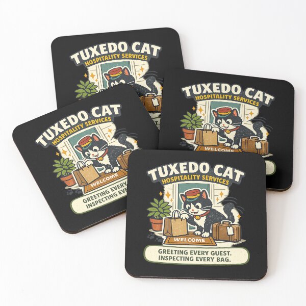 Item preview, Tuxedo Cat Hospitality Services designed and sold by Concrete Coffee Studio.