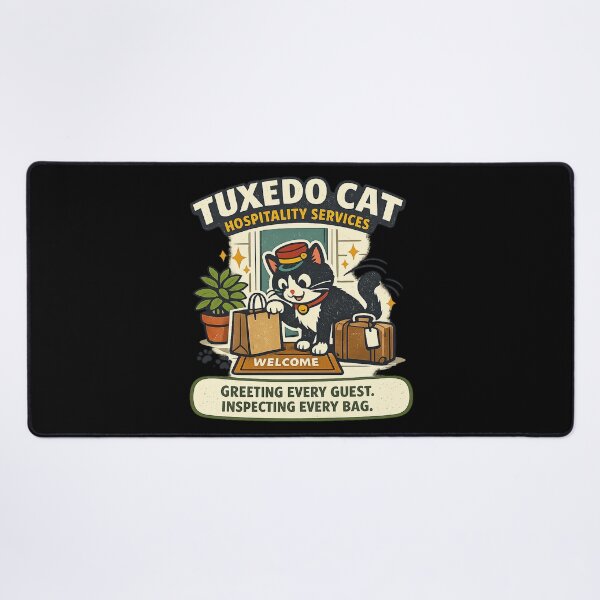 Item preview, Tuxedo Cat Hospitality Services designed and sold by Concrete Coffee Studio.