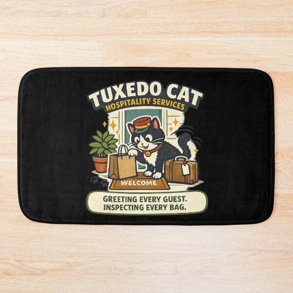 Item preview, Tuxedo Cat Hospitality Services designed and sold by Concrete Coffee Studio.