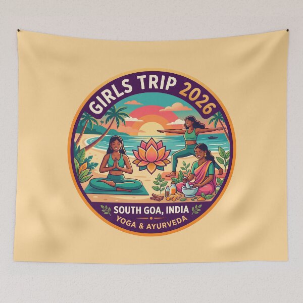 Item preview, South Goa Yoga Girls Trip Ayurveda Wellness designed and sold by SplashTastic.